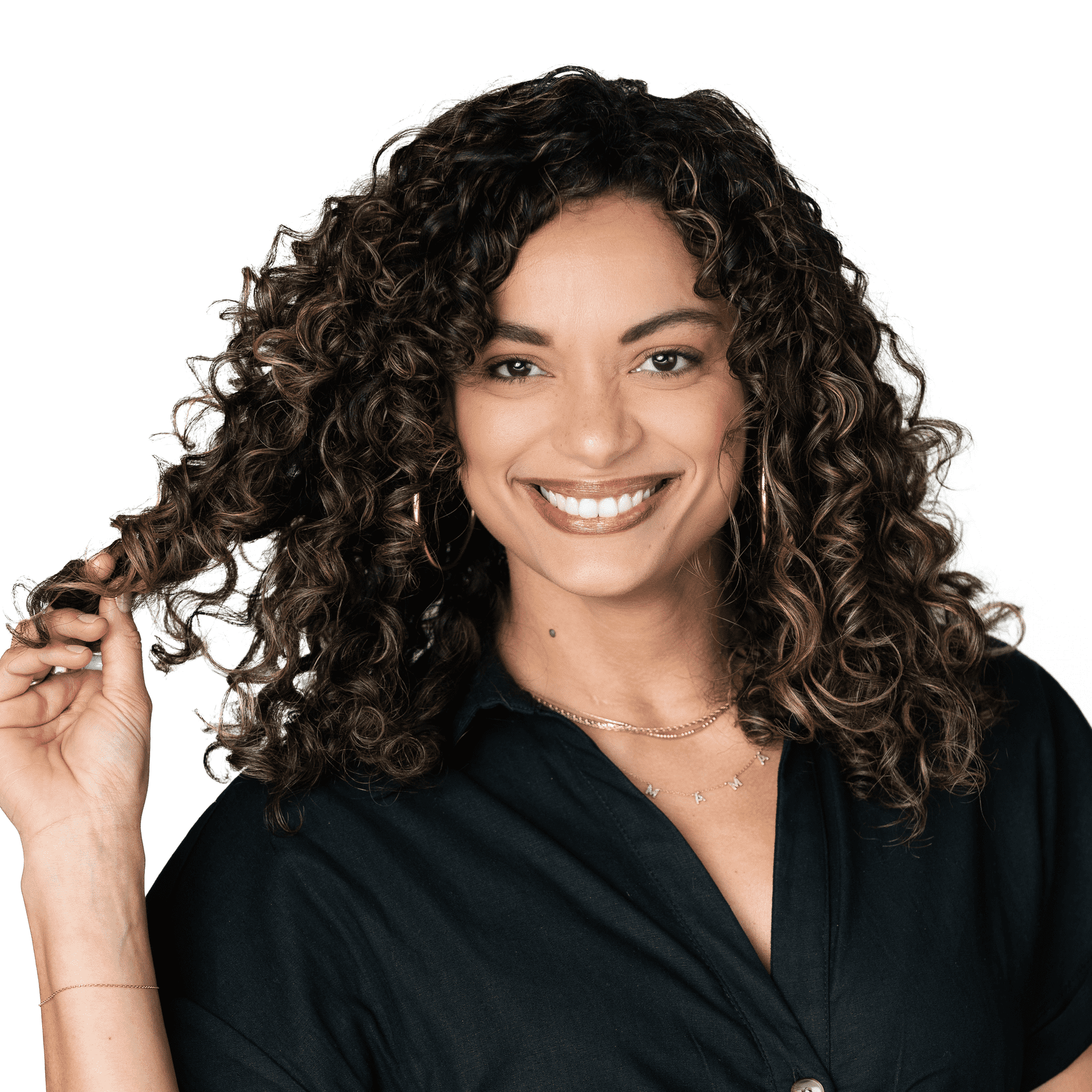 Portrait of Lysiane Henderson, a professional stylist at Matthew Morris Salon, showcasing their expertise and style.