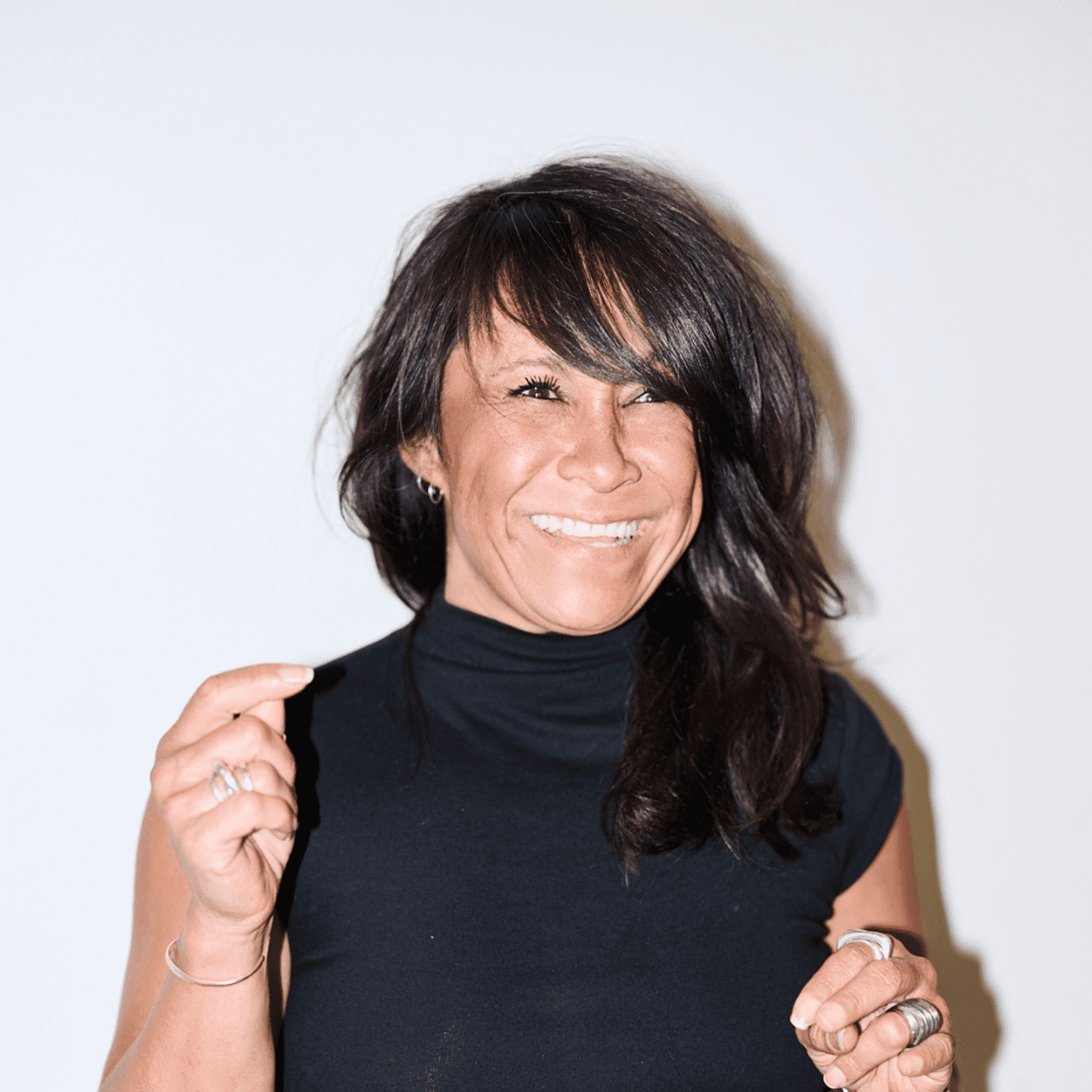 Portrait of Janelle Galamay, a professional stylist at Matthew Morris Salon, showcasing their expertise and style.