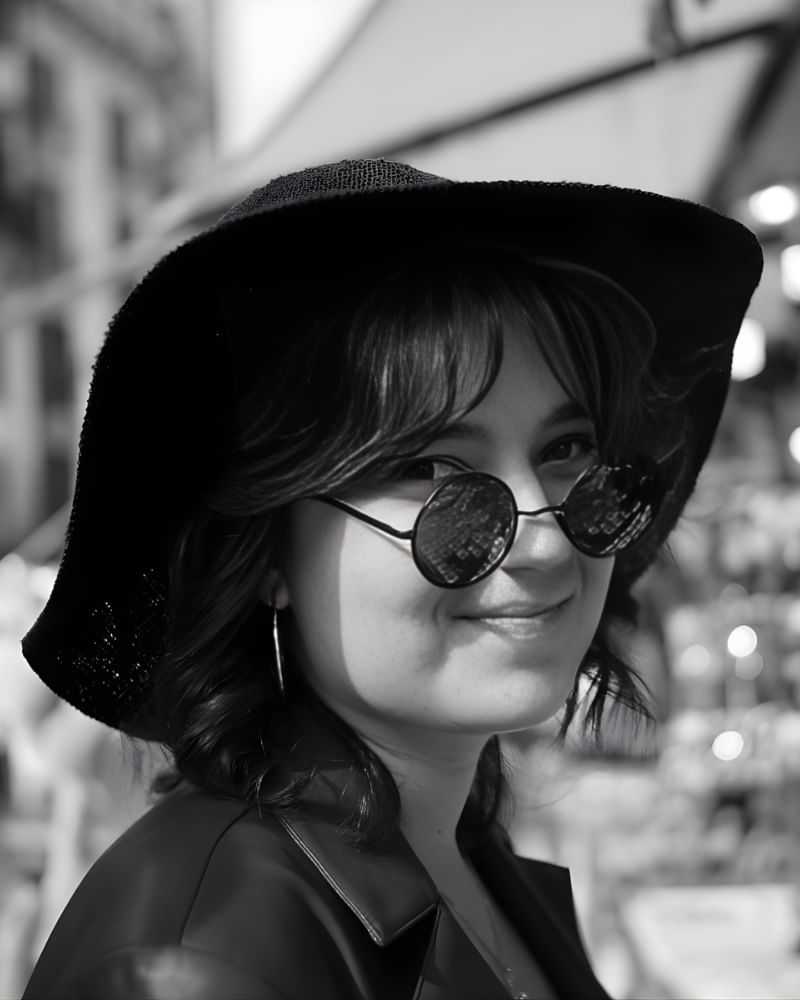 Portrait of Jayde Goudy, a professional stylist at Matthew Morris Salon, showcasing their expertise and style.